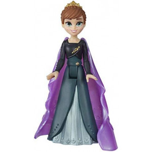Disney Frozen Queen Anna Small Doll with Removable Cape Inspired by Frozen 2 Movie, Toy for Kids 3 and Up