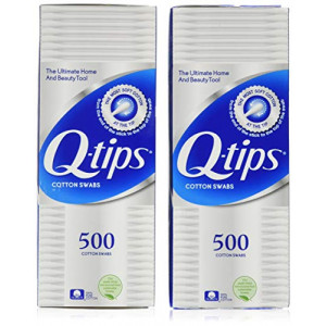 Q-tips Cotton Swabs 500 ea (Pack of 2)