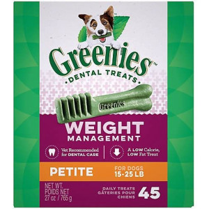 Greenies Lite Petite Dog Dental Chew 27oz 45ct