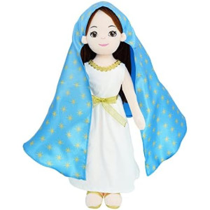 June Garden 14" Plush Religious Figure - Lady of Guadalupe Catholic Blessed Virgin Mary - Virgen de Guadalupe