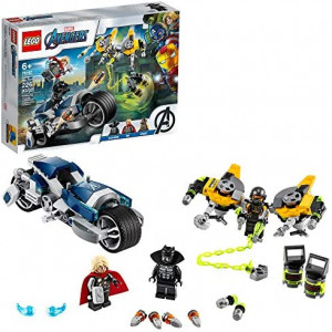 LEGO Marvel Avengers Speeder Bike Attack 76142 Black Panther and Thor Buildable Superhero Toy, Great Gift for Kids, New 2020 (226 Pieces)