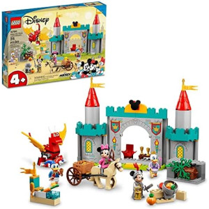 LEGO Disney Mickey and Friends Castle Defenders 10780 Buildable Toy with Minnie, Daisy and Donald Duck Plus Dragon & Horse Toys for Kids 4 Plus Years Old