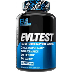 EVL Testosterone Booster for Men - Post Workout Recovery Testosterone Support Supplement for Men with DIM Plus D Aspartic Acid and Fenugreek and Tribulus - EVLTest for Men Post Workout Supplement