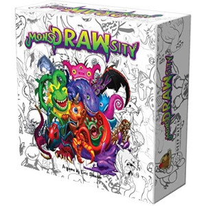 Deep Water Games MonsDRAWsity, Drawing Party Game Based on Verbal Description, Take Turns Describing & Drawing a Bizarre Monster - Be The Player Whose Drawing Most Closely Matches, 8+, 3-8 Players