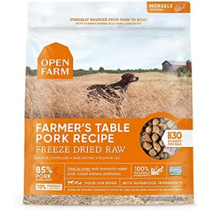 Open Farm Freeze Dried Raw Dog Food, Humanely Raised Meat Recipe with Non-GMO Superfoods and No Artificial Flavors or Preservatives