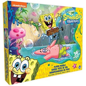 Spongebob Squarepants - Kids Floor Puzzle. Educational Gifts for Boys and Girls. Colorful Pieces Fit Together Perfectly. Great Birthday Gift for Boys, and Girls