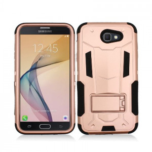 Rose Gold Contempo Tech Stand Case For Samsung Galaxy J7 (2017) / J7V / Sky Pro Phone