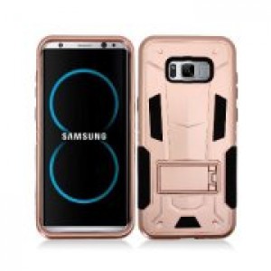 Rose Gold Contempo Tech Stand Case For Samsung Galaxy S8 Phone