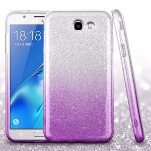 Purple Glitter Dazzle Case For Samsung Galaxy Halo / Galaxy J7v Phone