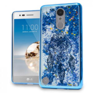 Blue Dreamcatcher Motion Glitter Chrome Case For LG Rebel 2 / K4 (2017) / LV3 Phone