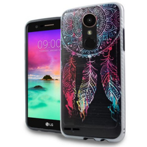 Mundaze LG Stylo 3 / Stylo 3 PLUS Colorful Dreamcatcher Brushed Armor Anti-Shock Phone Case