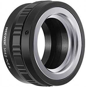 Neewer Lens Mount Adapter for M42 Lens to Sony NEX E-Mount Camera,fits Sony A7 A7S/A7SII A7R/A7RII A7II A3000 A6000 A6300 NEX-3 NEX-3C NEX-5 NEX-5C NEX-5N NEX-5R NEX-6 NEX-7 NEX-VG10/20