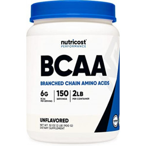 Nutricost BCAA Powder 2:1:1-150 Servings (Unflavored)