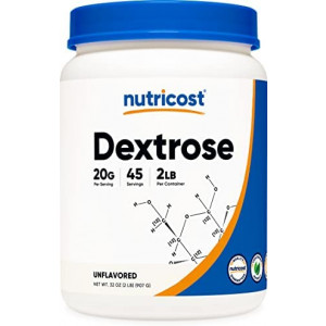 Nutricost Dextrose Powder 2 LBS - Non-GMO, Gluten Free