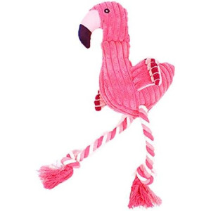 THE MIMI'S Flamingo Pet Toys Dog Chew Toy - Squeaky Interactive Pet Dogs Teething Clean Toy Suitable for Large Medium Small Dog