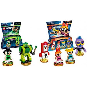 Lego Dimensions Powerpuff Girls Bundle of 2 - Powerpuff Girls Team Pack (71346) & Powerpuff Girls Fun Pack (71343)