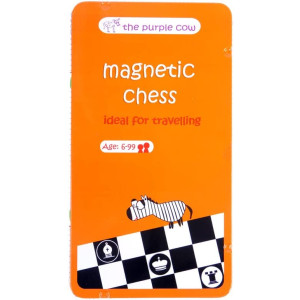 The Purple Cow- Magnetic Chess Game for kids and adults. Travel size, lightweight game for hours of fun - Portable mini game - Ideal for travelling