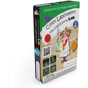 The Purple Cow Crazy Scientist Color Laboratoty - Science Kits for Young Researchers. for Learning & Education - STEM Educational Games for Kids, Boys & Girls, with Instructions