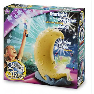 Fotorama Kids Catching Stars Game with Magic Fairy Wand and Moonlight Star Projector, Perfect Slumber Party Game, Switch to Night Lamp Mode for Starry Skies Before Falling Asleep, for Ages 5 and Up