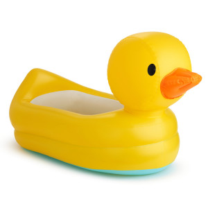 Munchkin White Hot Inflatable Duck Safety Baby Bath Tub, Yellow