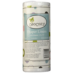 OsoCozy Flushable Diaper Liners - Make Cloth Diapering Convenient with Easy, Quick, Cloth Diaper Liners - Super Soft and Gentle on Baby’s Skin