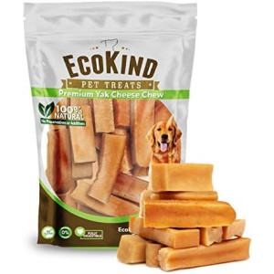 EcoKind Himalayan Yak Cheese Dog Chew, All Natural Premium Dog Treats, Healthy & Safe for Dogs, Long Lasting, Treats for Dogs, Easily Digestible, for All Breeds & Sizes (Small, 8-Pack)