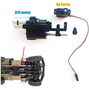 MaxMetal WPL Upgraded 2 Speed Gearbox with Shift Servo Spare Part fo WPL B14 B16 B24 B36 C14 C24 Remote Control Truck