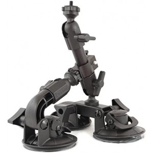 Delkin Devices Fat Gecko Triple Suction Camera Mount (DDMNT-TRIPLE) , Black