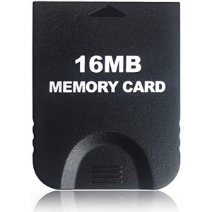 16MB(251 Blocks) High Speed Gamecube Storage Save Game Memory Card Compatible for Nintendo Gamecube & Wii Console Accessory Kits - Black