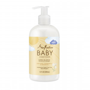 SheaMoisture Baby Conditioner for Curly Hair Raw Shea, Chamomile & Argan Oil Moisturizes and Helps Detangle Delicate Curls and Coils 13 oz