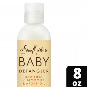 SheaMoisture Baby Hair Detangler for Curly Hair Raw Shea, Chamomile & Argan Oil Hair Care to Moisturize and Help Detangle Delicate Curls and Coils 8 oz