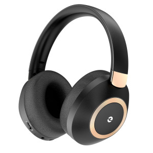 Active Noise Cancelling Headphones, 100H Playtime Headphones Wireless Bluetooth, Bluetooth Headphones with Microphone, Over- Ear Wireless Headphones with Deep Bass for Travel (Black)