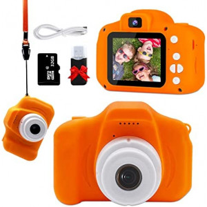 Portable HD Digital Kids Camera, Birthday Gift for 3 4 5 6 7 8 9 Year Old Kids, Video Camera for Kids, Toddler 32GB Digital Toy Camera for Boys and Girls