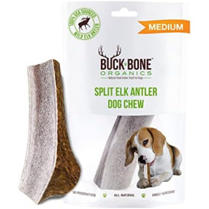 Buck Bone Organics Elk Antler Split Dog Chew (Medium)