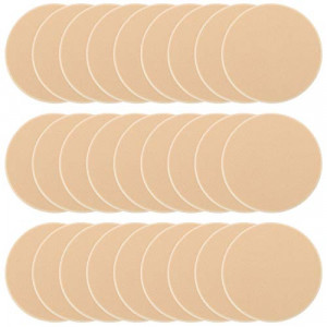 25 Pcs Women's Round Soft Makeup Beauty Eye Face Foundation Blender Facial Smooth Powder Puff Cosmetics Blush Applicators Sponges Use for Dry and Wet