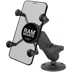 RAM Mounts RAP-B-138-UN7U X-Grip High-Strength Composite Phone Mount with Drill-Down Base with Medium Arm