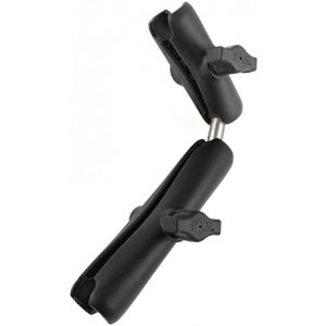 RAM Mounts Double Socket Arm with Dual Extension and Ball Adapter RAM-B-201-201U-C Compatible with RAM B Size 1" Components