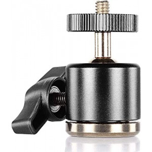 Neewer® Aluminum Alloy 360 Degree Rotating Swivel Mini Ball Head with 1/4" 3/8" Thread Base Mount for DSLR Camera Like Canon,Nikon,Sony/Camcorder/iPhone 6s/6/5S/5/4S/4,Gopro HD Hero 1/2/3/3+/4