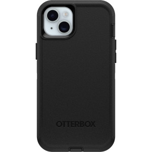 OtterBox iPhone 15 Plus and iPhone 14 Plus Defender Series Case - Black, Screenless, Rugged & Durable, with Port Protection, Includes Holster Clip Kickstand (Ships in Polybag)