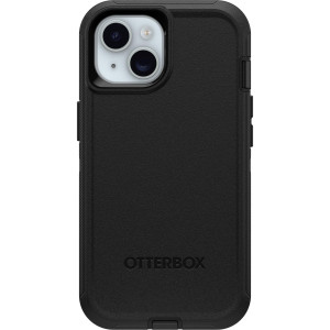 OtterBox iPhone 15, iPhone 14, and iPhone 13 Defender Series Case - BLACK, screenless, rugged & durable, with port protection, includes holster clip kickstand (ships in polybag)