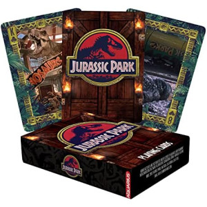 AQUARIUS Jurassic Park Playing Cards - Jurassic Park Themed Deck of Cards for Your Favorite Card Games - Officially Licensed Jurassic Park Merchandise & Collectibles, 2.5 x 3.5