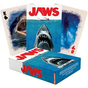 AQUARIUS Jaws Playing Cards - Jaws Themed Deck of Cards for Your Favorite Card Games - Officially Licensed Jaws Merchandise & Collectibles, 2.5 x 3.5