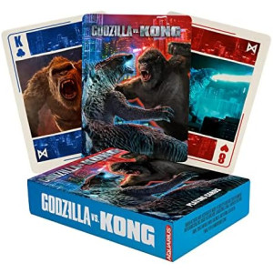 AQUARIUS Godzilla vs Kong Playing Cards – Godzilla vs Kong Themed Deck of Cards for Your Favorite Card Games - Officially Licensed Godzilla vs Kong Merchandise & Collectibles