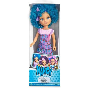 Nancy Curly Power Fashion Doll with Blue Hair, 16" Doll