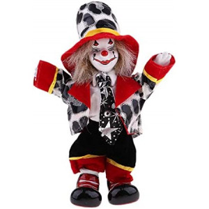 KODORIA Clown Doll Clown Figure Doll Halloween Ornaments Home Table Desk Top Decor - #2