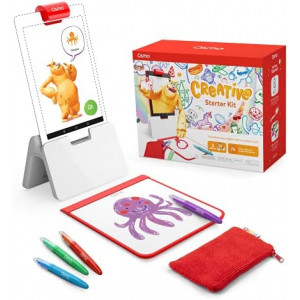 Osmo-Creative Starter Kit For Fire Tablet-3 Educational Learning Games-Ages 5-10-Creative Drawing & Problem Solving/Early Physics-STEM Toy Gifts(Osmo Fire Tablet Base Included-Amazon Exclusive)