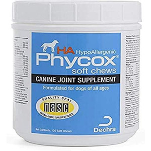 Dechra Phycox Hypoallergenic (HA) Soft Chews, Joint Supplement for Dogs (120ct)