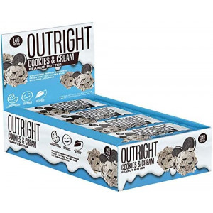 Outright Bar - Whole Food Protein Bar - 12 Pack - MTS Nutrition (Peanut Butter Cookies & Cream) *Not Gluten Free*