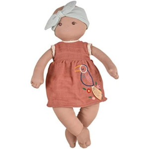 Tikiri Toys Bonikka Baby Aria - Organic Baby Doll (Dusty Pink)