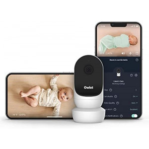 Owlet Cam 2 - Smart Baby Monitor Camera - Stream Secure HD Video and Audio with Night Vision, 4X Zoom, Wide Angle View and Sound, Motion and Cry Notifications